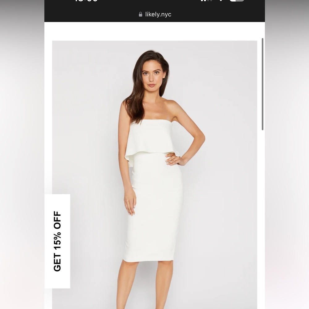 LIKELY DRIGGS DRESS sz 4 White